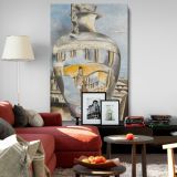 Souvenir of Florence - Surreal Cityscape with Reflections By Paul Nash canvas wall art - Image 8