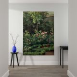 A Rose Garden - Blooming Floral Landscape Scene By Camille Pissarro canvas wall art - Image 2