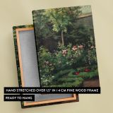 A Rose Garden - Blooming Floral Landscape Scene By Camille Pissarro canvas wall art - Image 6