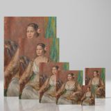 Tilla Durieux - Woman in White Dress with Rose By Pierre-Auguste Renoir canvas wall art - Image 4