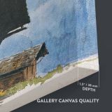 Chalets, MŸrren - Rustic Alpine Homes in Watercolor By John Singer Sargent canvas wall art - Image 3