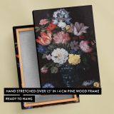 Floral Still Life with Shells - Vibrant Baroque Flowers and Nature By Balthasar van der Ast canvas wall art - Image 6