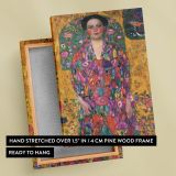 Portrait of Eugenia Primavesi - Bold Viennese Colors and Patterns By Gustav Klimt canvas wall art - Image 6