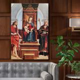 Ansidei Madonna - Virgin with Child and Saints Scene By Raphael canvas wall art