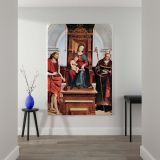 Ansidei Madonna - Virgin with Child and Saints Scene By Raphael canvas wall art - Image 2