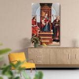 Ansidei Madonna - Virgin with Child and Saints Scene By Raphael canvas wall art - Image 5