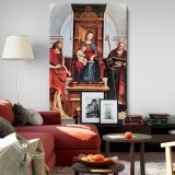 Ansidei Madonna - Virgin with Child and Saints Scene By Raphael canvas wall art - Image 8