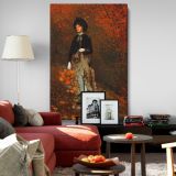 Autumn - Woman in Fall Forest with Gold Leaves By Winslow Homer canvas wall art - Image 8