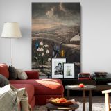 The Snowdrops - Botanical Flowers and Scenic Background By Robert John Thornton canvas wall art - Image 8