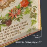 Sacred Heart - Radiant Holy Symbol with Floral Border canvas wall art - Image 3