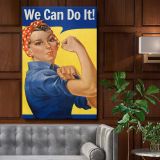 We Can Do It - Iconic Rosie the Riveter Poster By J. Howard Miller