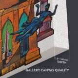 New York Collage - Statue of Liberty and Landmark Mix canvas wall art - Image 3