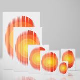Retro Circles and Stripes - Abstract Geometric Poster - Image 4