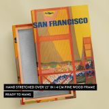 San Francisco - Golden Gate and Retro Skyline Poster - Image 6