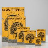 Brain Check-Up - Retro Skull & Brain Diagram with Typography canvas wall art - Image 4
