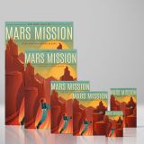 Mars Mission - Retro Space Explorer on Red Planet Poster - Image 4