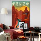 Mars Mission - Retro Space Explorer on Red Planet Poster - Image 8