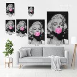 Marilyn Monroe Pink Bubble Canvas American Model Wall Artwork Hangings - Image 3