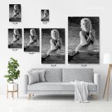 Marilyn Monroe Naked Canvas American Model Actress Pop Sexy in Water Falls Full Body Canvas - Image 3