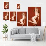 Marilyn Monroe Naked Model Canvas American Model Wall Artwork Hangings - Image 3