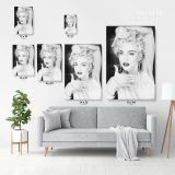 Modanna 80s Albums Art Work Collage Print Poster in Canvas, Rolled Canvas - Image 3