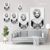 Madonna Young Sexy Boobs Pop Singer Art Modanna 80s Albums Canvas - Image 3