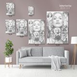 Modanna Art Work Collage Print Poster in Canvas Rolled Canvas - Image 3
