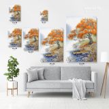 Spring Tree Watercolor Canvas Wall Art - Image 3