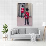 Royal Guard at Buckingham Palace Portrait Canvas Wall Art - Image 2