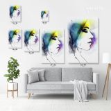 Creative Modern Women Watercolor Painting Posters Print Canvas with Frame - Image 3