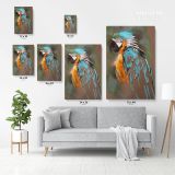 Bird Psittacidae Parrot Original Pastel Painting Posters Print Framed Canvas - Image 3