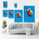 Bird Psittacidae Aratinga Parrot Original Pastel Painting Posters Print Canvas with Frame - Image 3