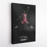 Michael Jordan Basketball Canvas with Frame or Rolled Canvas - Image 3