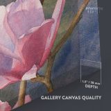 Pink Magnolia Flower Canvas Wall Art - Image 3