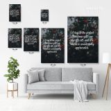 Santa Claus's Christmas Quote Wall Mural Gift Art Print Painting Framed Canvas - Image 3