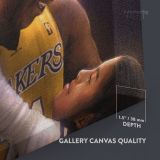 Gianna and Kobe Bryant Photo Print Canvas Basketball Player Last Game Mamba Mentality Home Decor