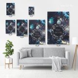 Merry Christmas Print Painting Framed Canvas for Wall Hangings Poster Wall Art - Image 3