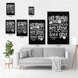 Love God Bible Verse Canvas Office Decor Scripture Art Decals Canvas - Image 3