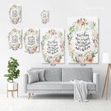 Bible Verse Canvas Office Scripture Wall Art Decals Quote Holy Bible Print Christmas Canvas Wall Art - Image 3