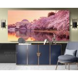 Panoramic Cherry Blossoms and Jefferson Memorial Monument of the Tidal Basin Canvas Wall Art - Image 3