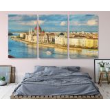 Panoramic Hungarian Parliament Building Canvas Wall Art - Image 4