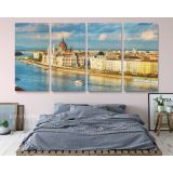 Panoramic Hungarian Parliament Building Canvas Wall Art - Image 5