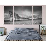Panoramic Black and White Photography Canvas Wall Art - Image 6