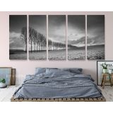 Panoramic Black and White Photography Canvas Wall Art - Image 7
