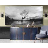 Panoramic Black and White Photography Canvas Wall Art - Image 4