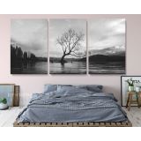 Panoramic Black and White Photography Canvas Wall Art - Image 5