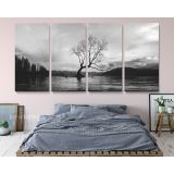 Panoramic Black and White Photography Canvas Wall Art - Image 6