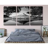 Panoramic Black and White Photography Printed Canvas Wall Artwork - Image 3