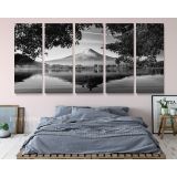 Panoramic Black and White Photography Printed Canvas Wall Artwork - Image 5