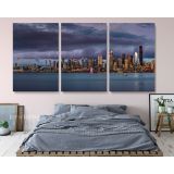 Panoramic Seattle Skyline Photo Print Poster Banner Canvas with Frame - Image 3